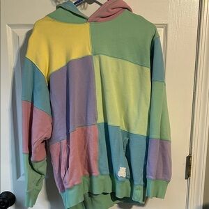 Teddy Fresh Colorful Patchwork Hoodie